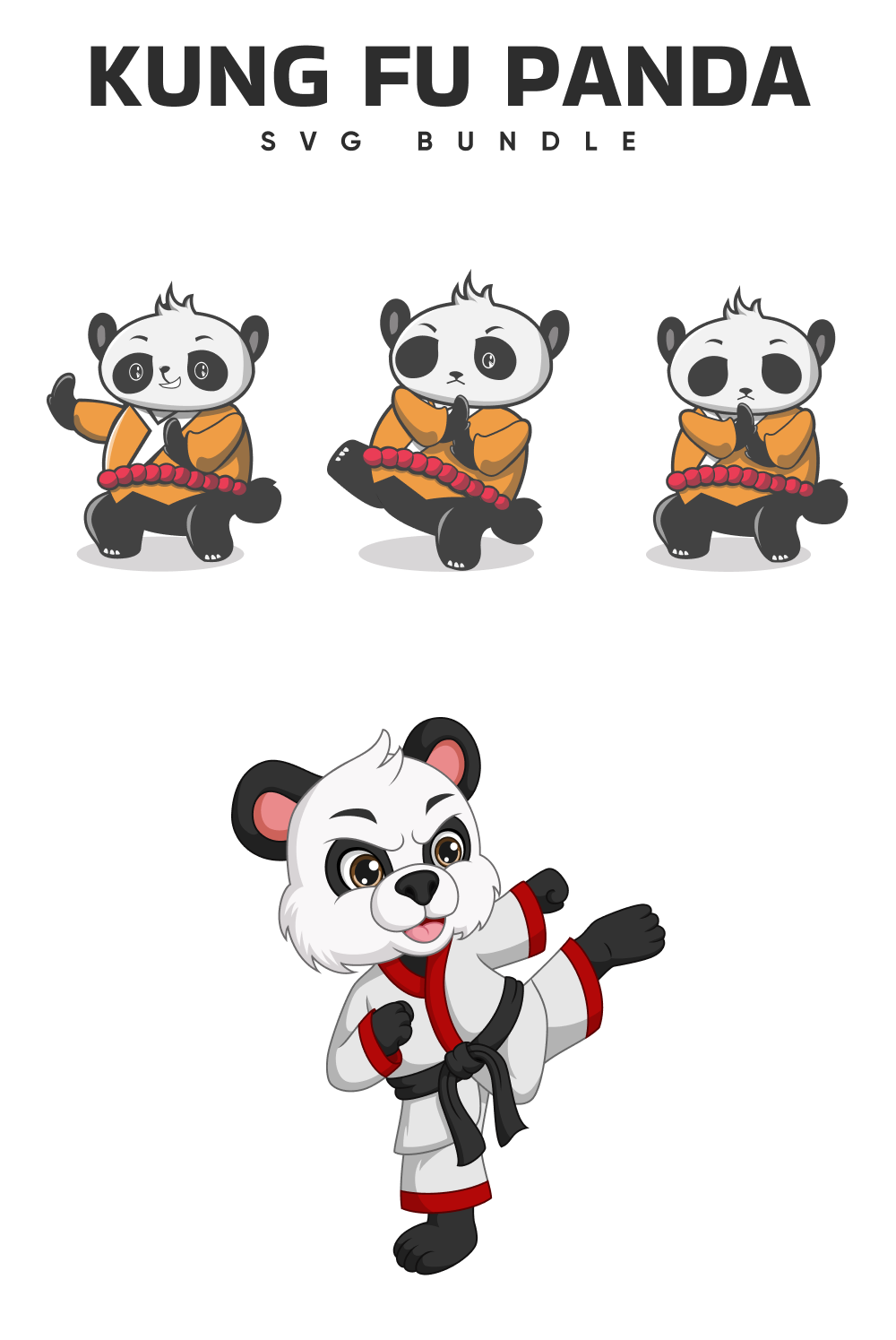 Kung fu panda svg designs â