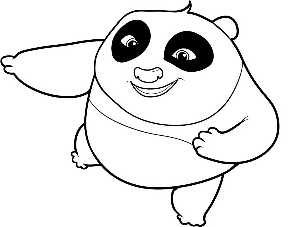 Coloring pages baby kung fu panda coloring pages