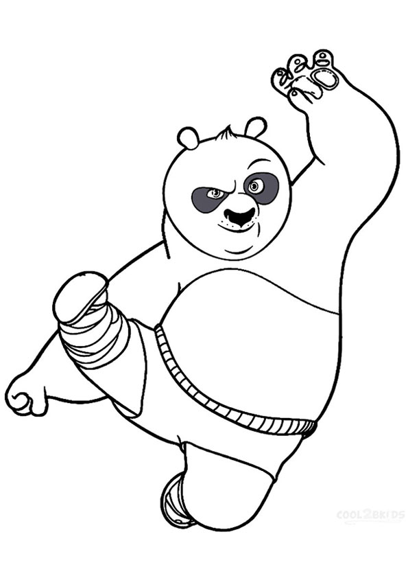 Coloring pages kung fu panda coloring page for kids