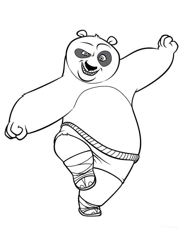 Free printable kung fu panda coloring pages for kids