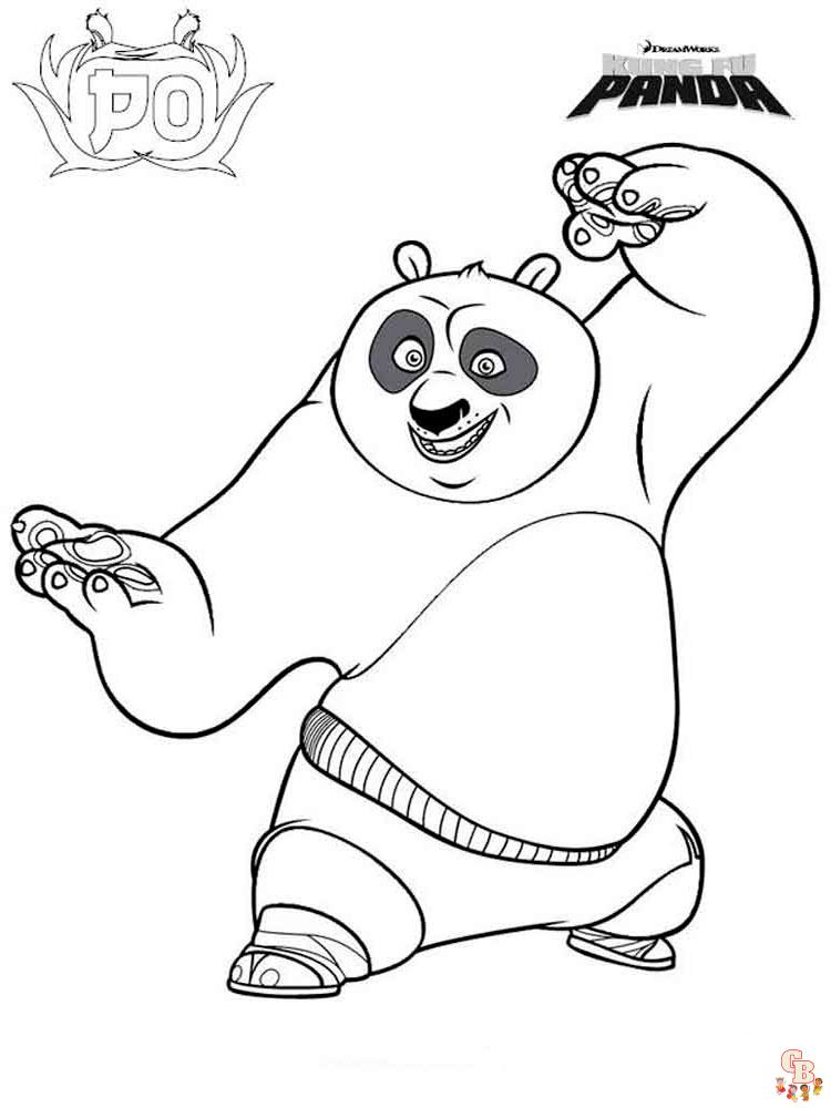 Free printable kung fu panda coloring pages