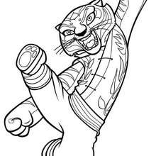 Kung fu panda coloring pages