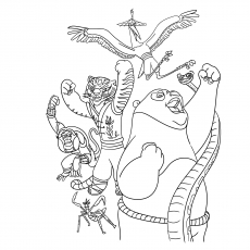 Top free printable kung fu panda coloring pages online