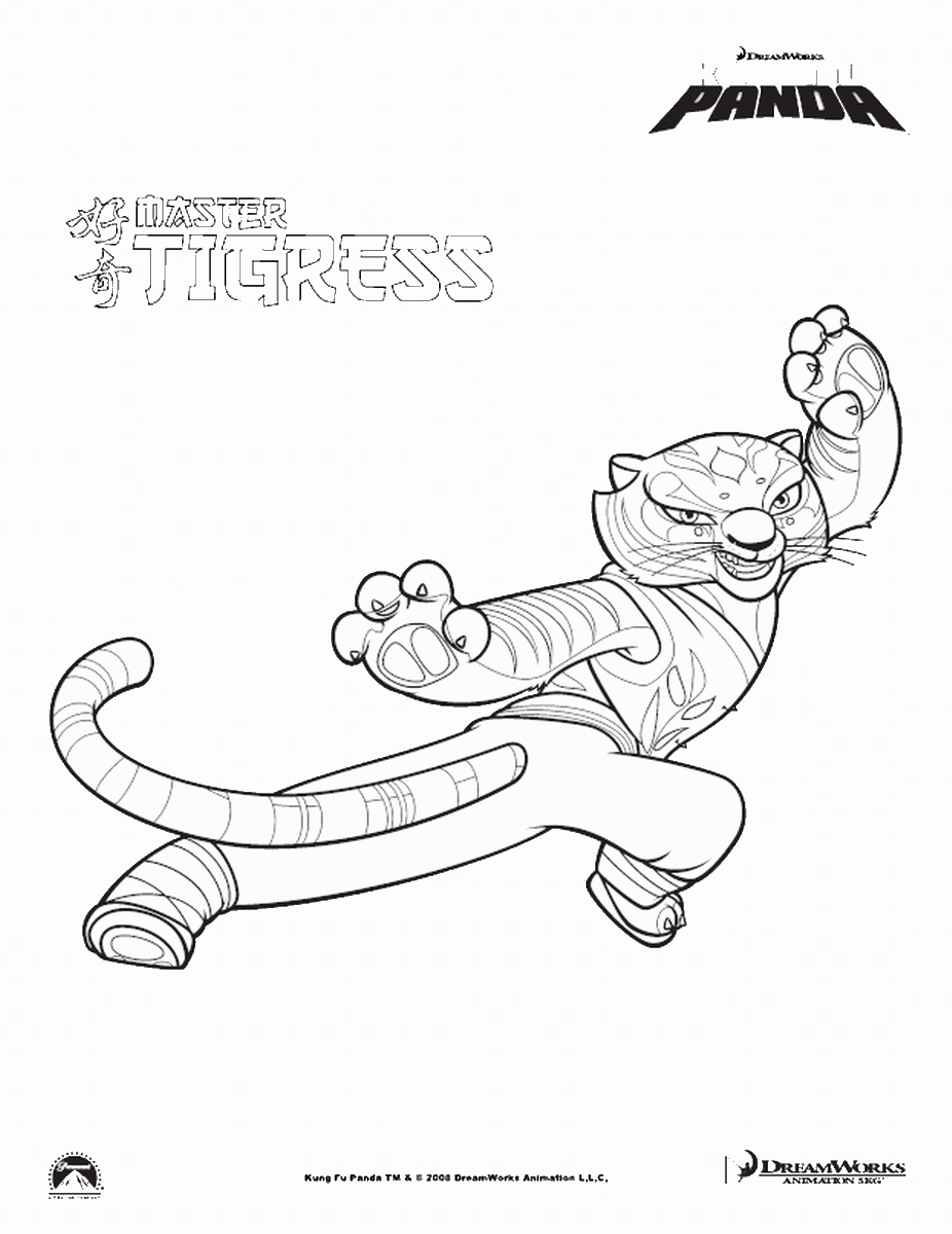 Kung fu panda coloring pages â birthday printable