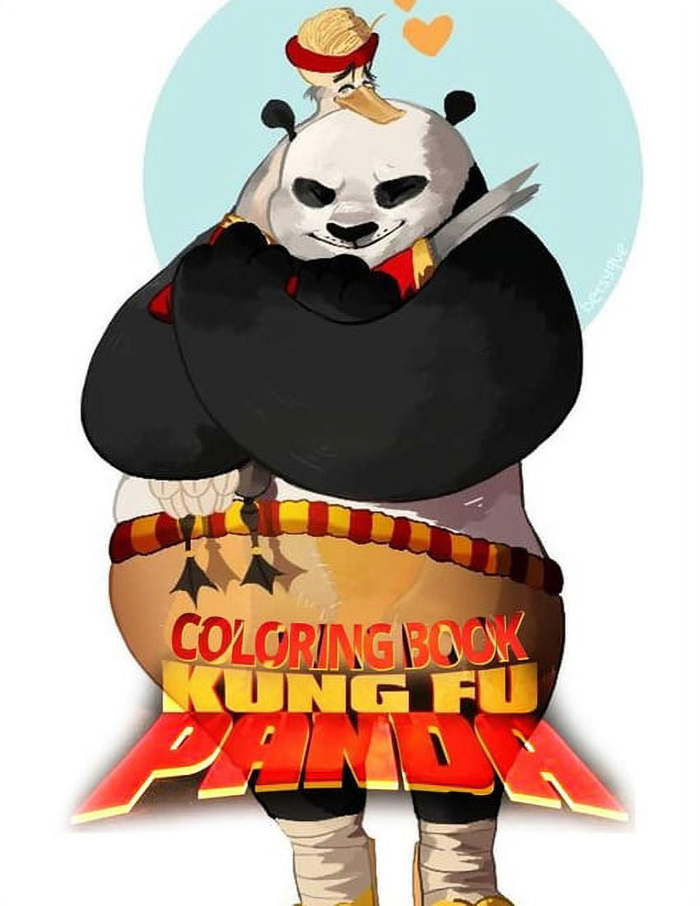 Kung fu panda coloring book great coloring pages x inches