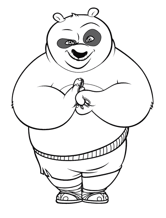 Kung fu panda coloring pages to download