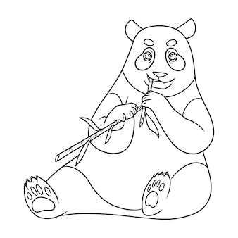 Page panda coloring page kids images