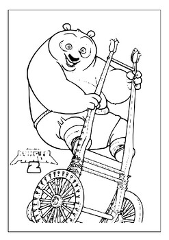 Coloring pos adventure kung fu panda coloring pages masterpieces for kids