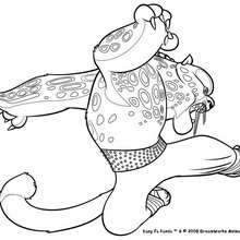 Kung fu panda coloring pages