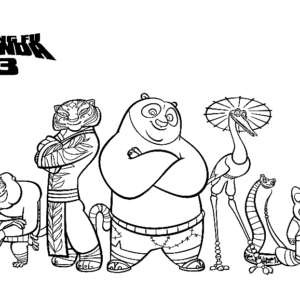 Kung fu panda coloring pages printable for free download