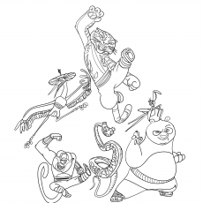 Top free printable kung fu panda coloring pages online