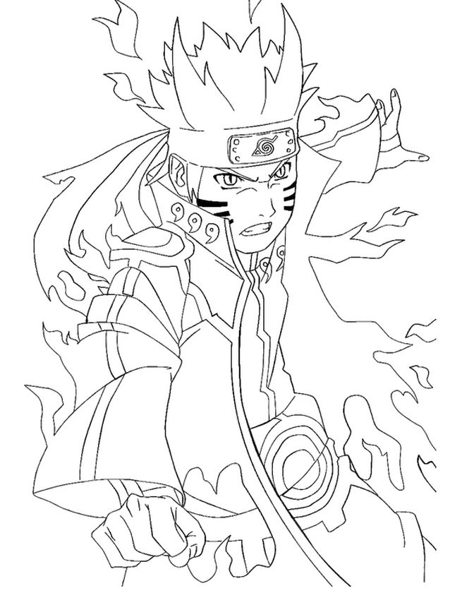 Free printable naruto coloring pages