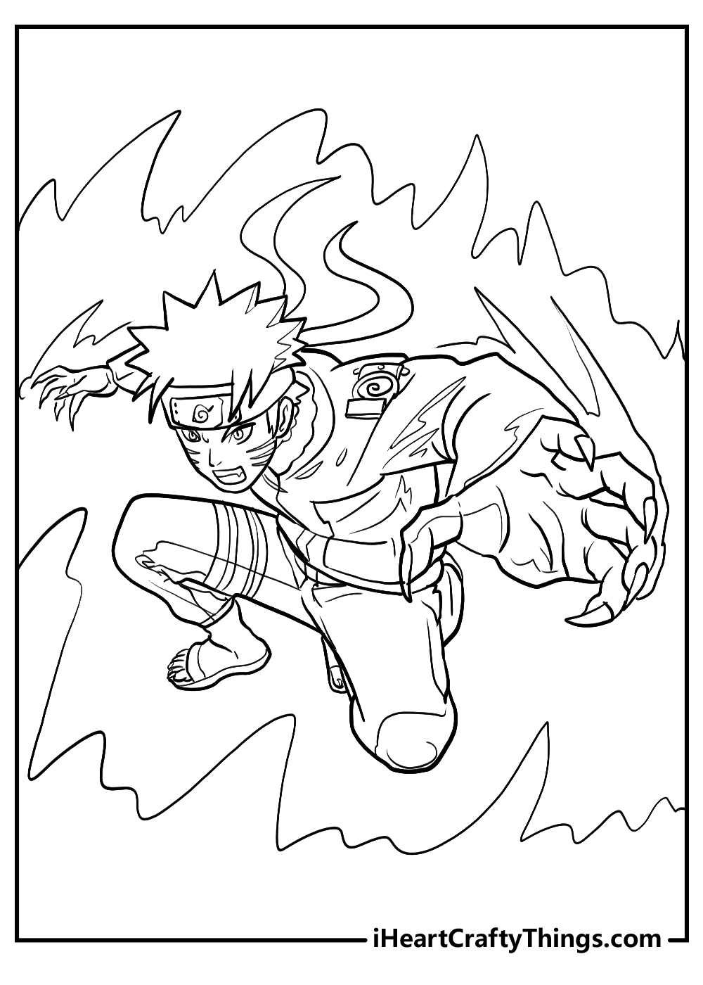 Printable naruto coloring pages updated