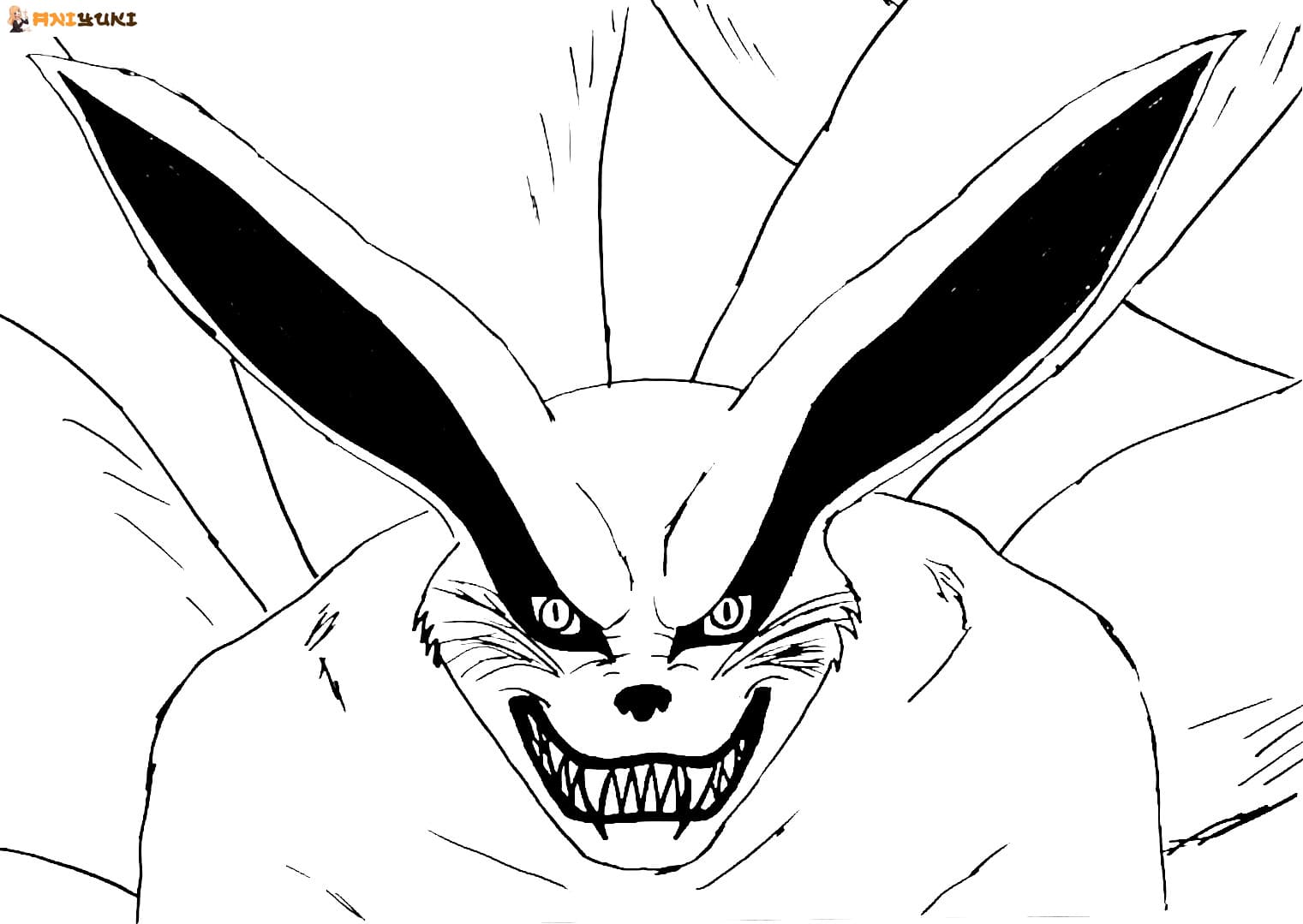 Kurama coloring pages