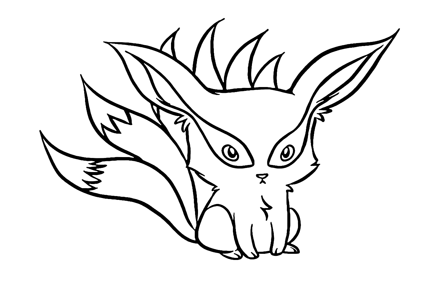 Coloring pages kurama