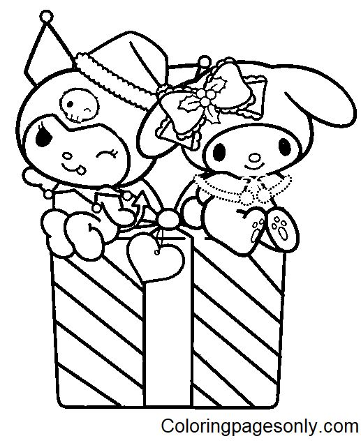 Kuromi coloring pages