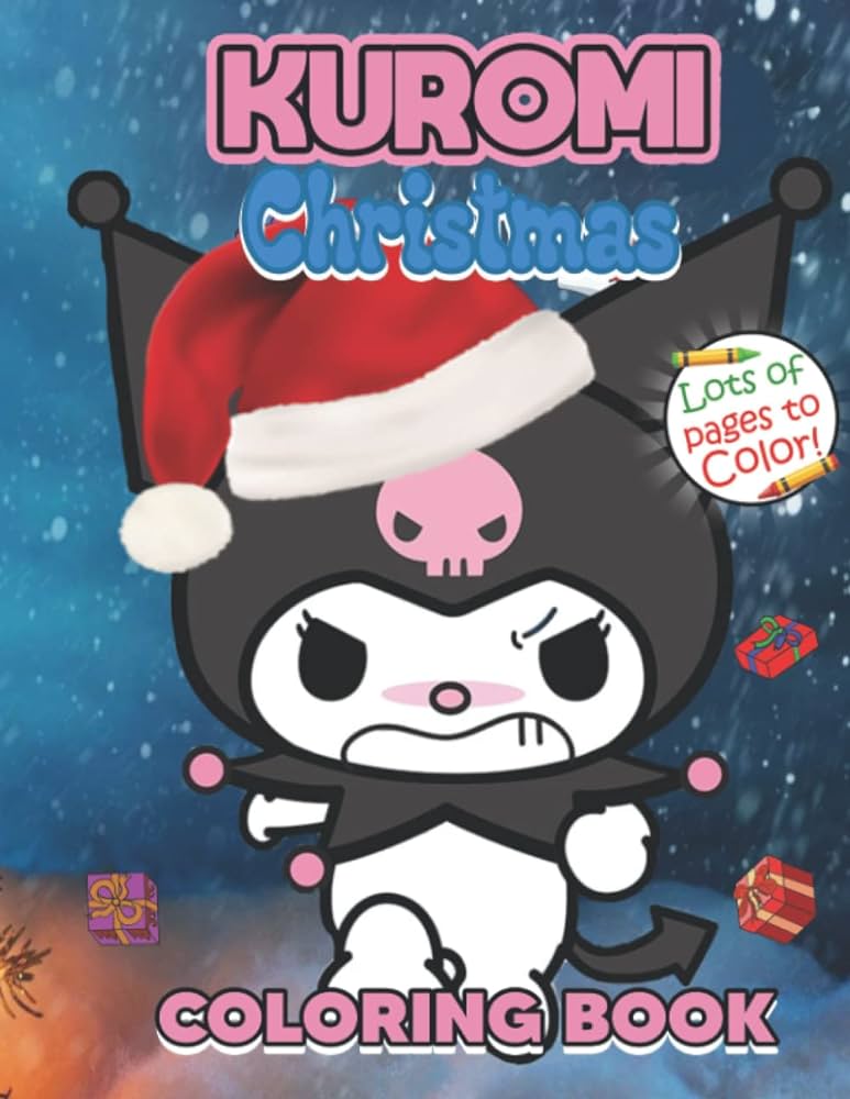 Kuromi coloring book for christmas kuromi christmas coloring book with adorable illustrations for kids and adults great christmas gifts