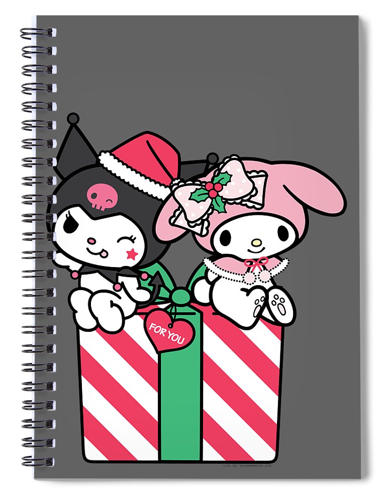 My melody and kuromi christmas spiral notebook by furkak mujiu