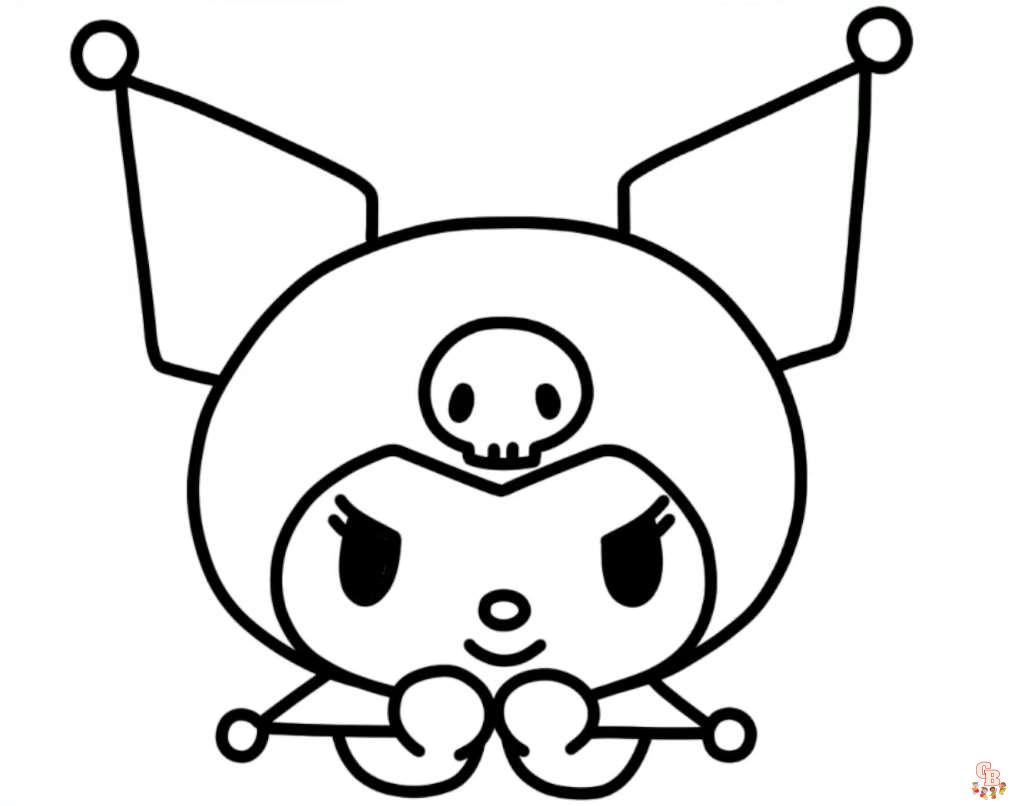 Printable kuromi coloring pages free and easy to print