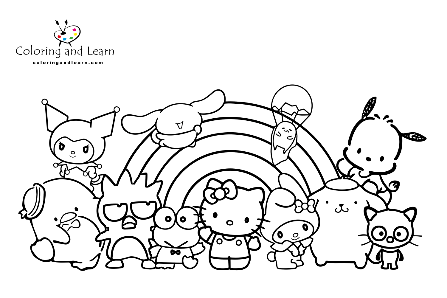 Sanrio coloring pages