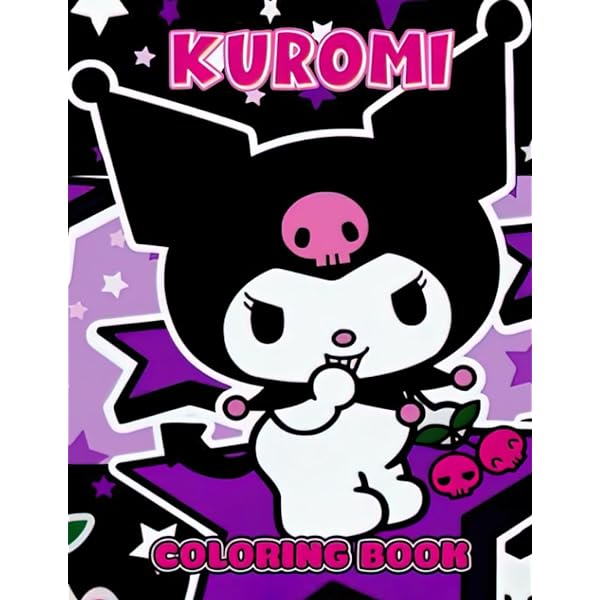 Kuromi christmas coloring book cute and easy coloring book for kids girls and boys pages