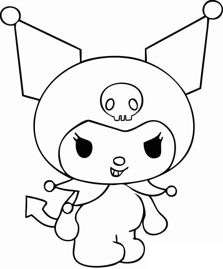 Kuromi coloring pages