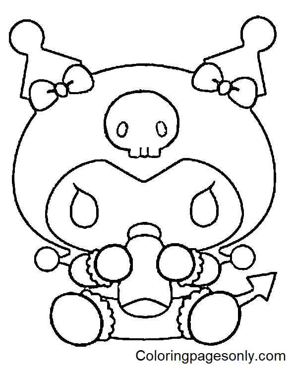 Kuromi coloring pages printable for free download