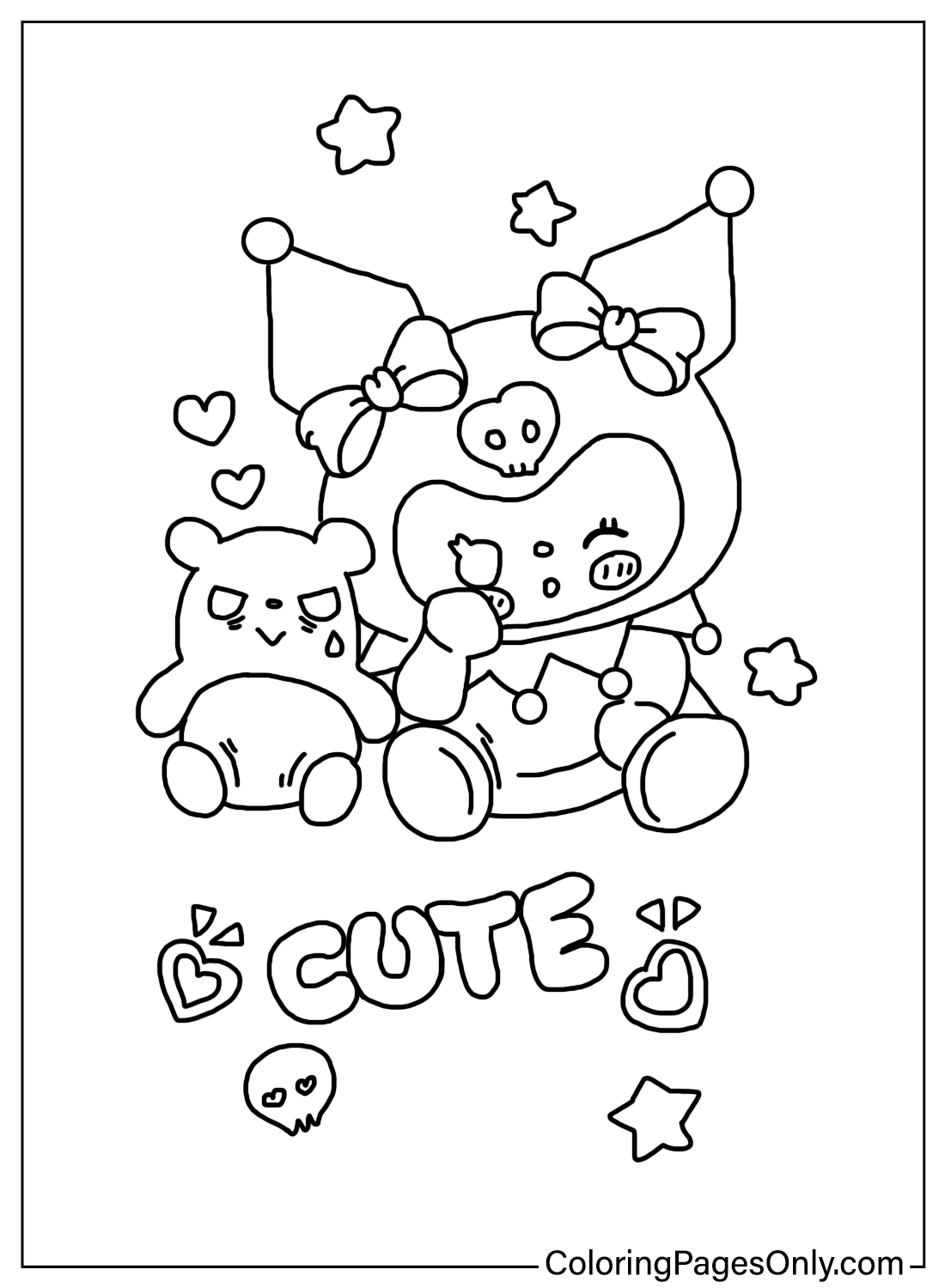 Coloring pages only on x ðï kuromi coloring pages ððð httpstcoblvdlpmxk kuromi sanrio coloringpagesonly coloringpages coloringbook art fanart sketch drawing draw coloring usa trend trending trendingnow x