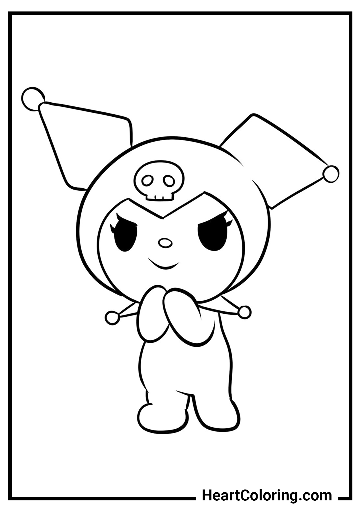 Kuromi free printable coloring pages onegai my melody