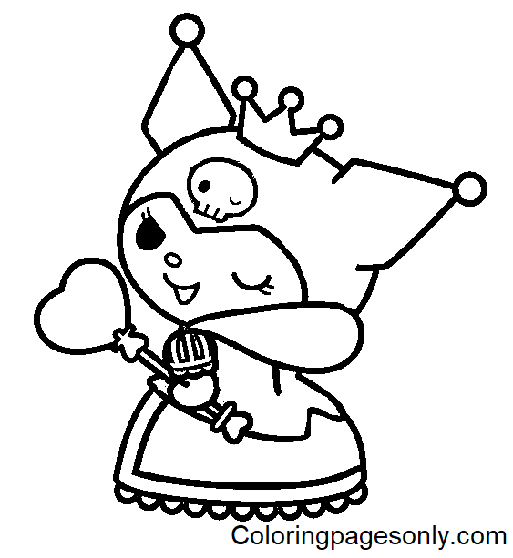 Kuromi coloring pages printable for free download