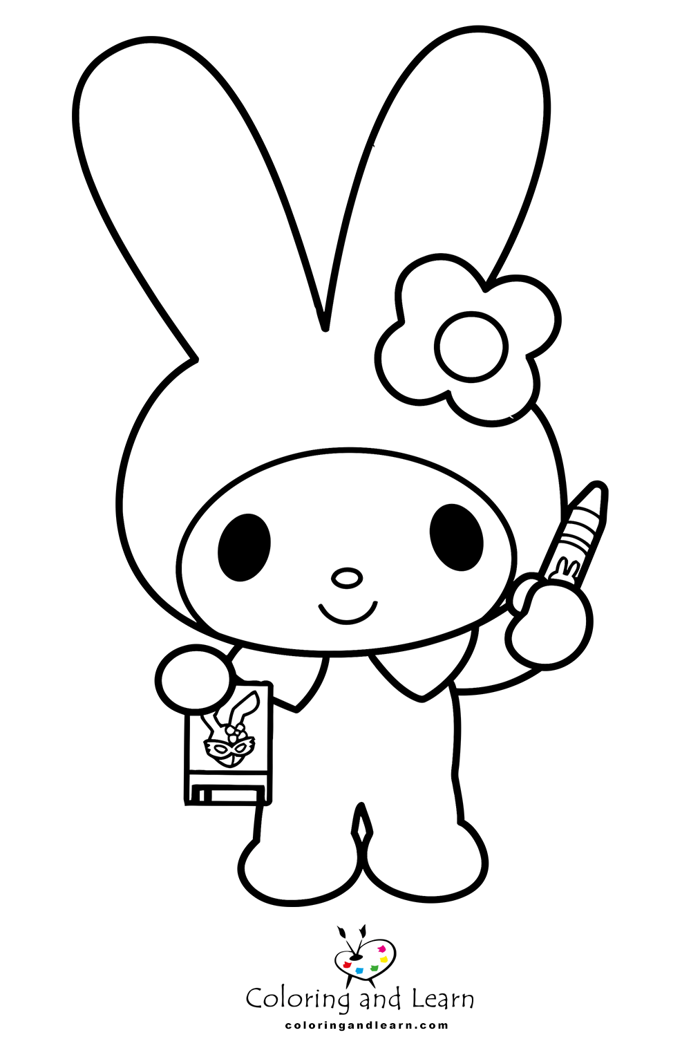 Kuromi coloring pages