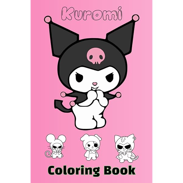 Kuromi coloring book cute and easy colorbook a great gift book for kids cavaco noã books