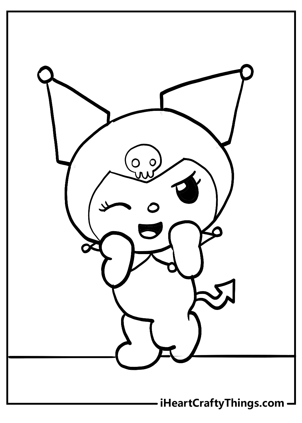 Printable kuromi coloring pages updated