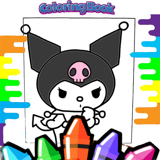 Kuromi and melody coloring ããã