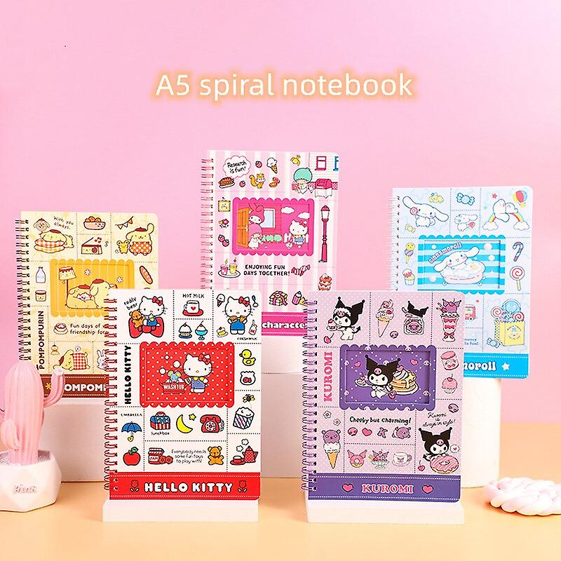 A sanrio stationery book mymelody kuromi cinnamoroll kitty cartoon printing coloring page loose