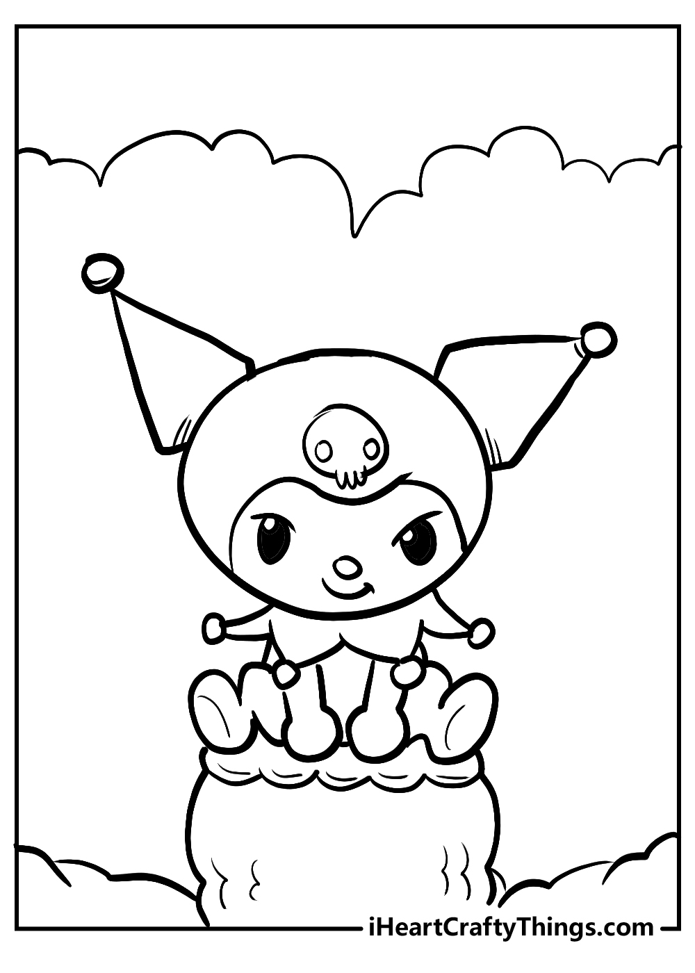 Printable kuromi coloring pages updated