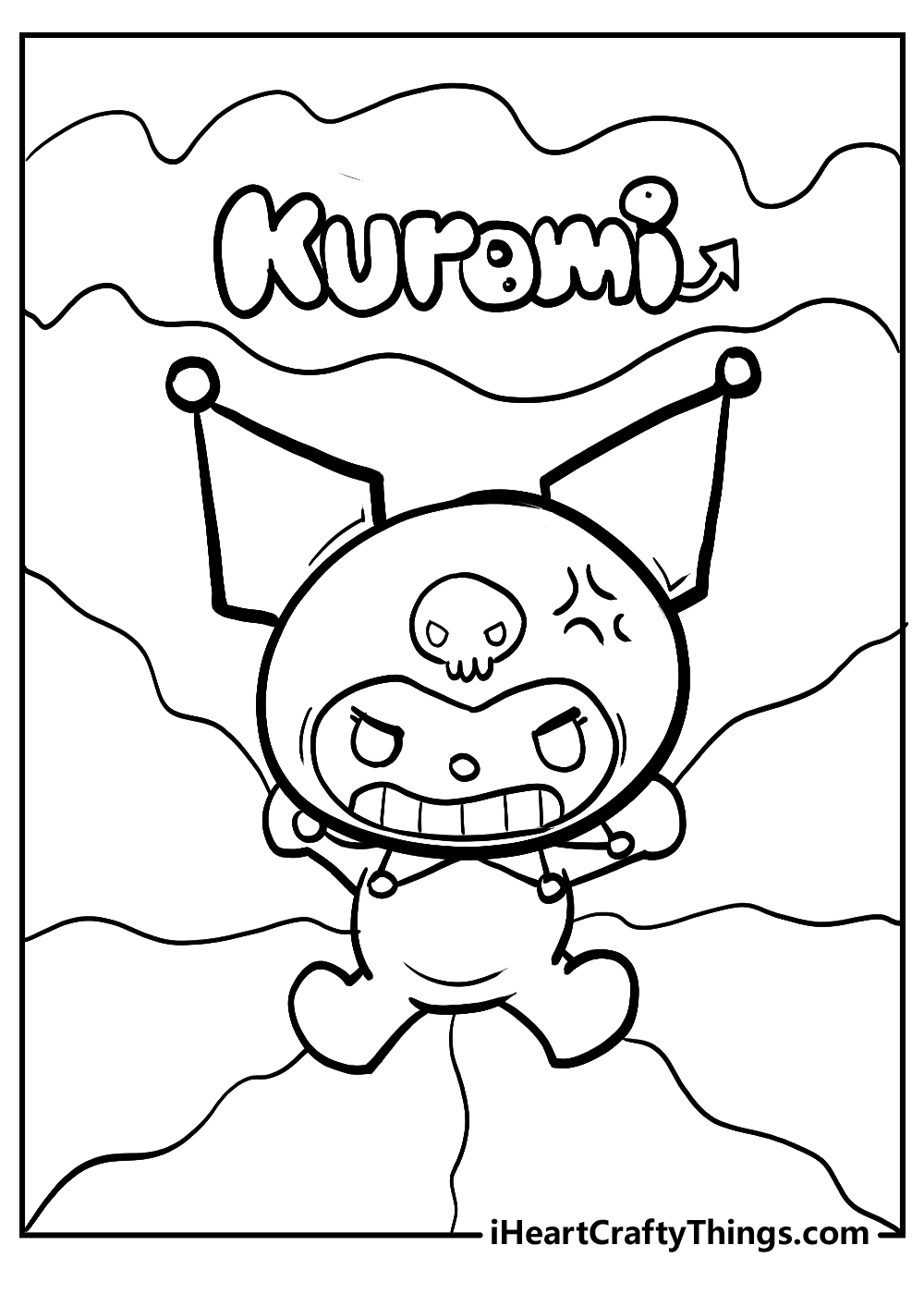 Printable kuromi coloring pages updated
