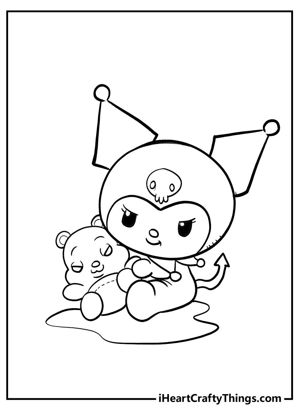 Printable kuromi coloring pages updated
