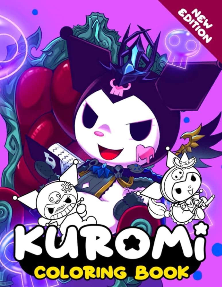 Kuromi coloring book new edition coloring pages for all fans great gifts for kids boys girls ages
