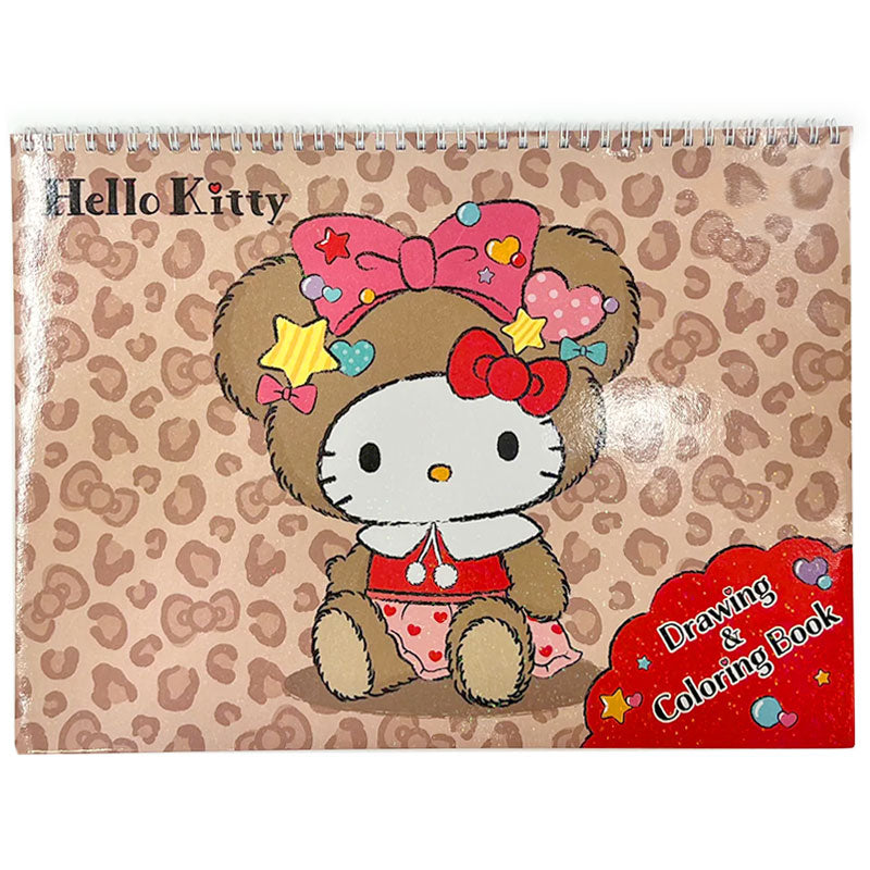 Hello kitty lovely bear drawing and coloring book â