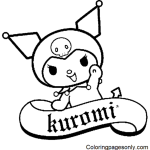 Kuromi coloring pages printable for free download