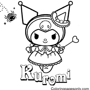 Kuromi coloring pages printable for free download