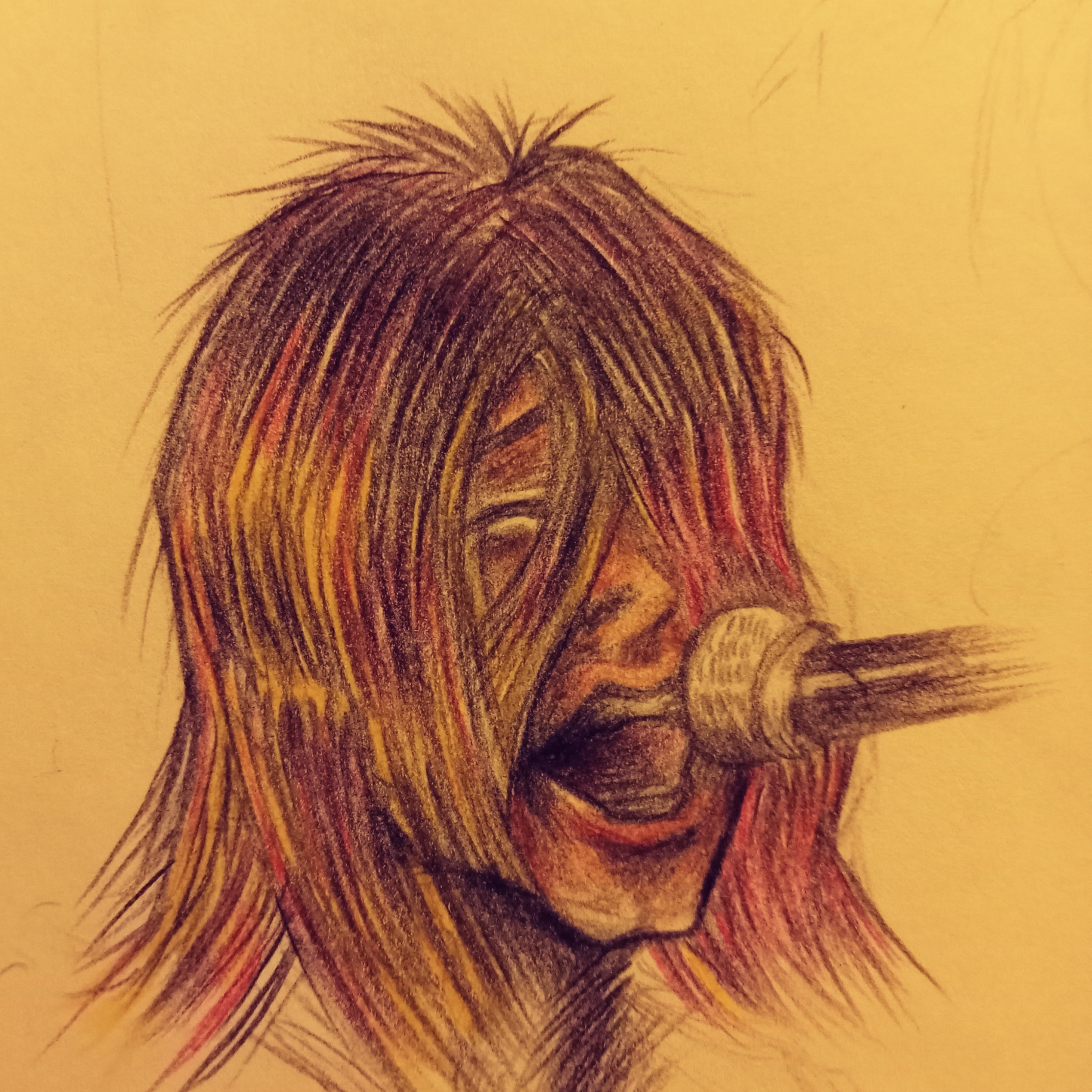 Kurt cobain portrait that i drew rdrawing