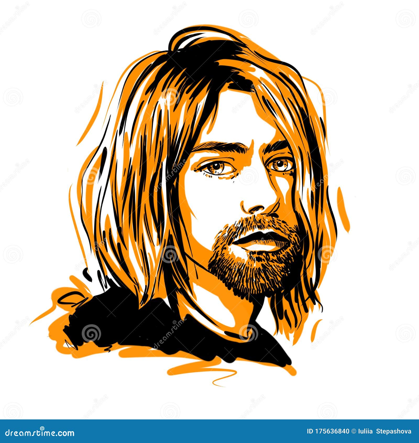 Kurt cobain stock illustrations â kurt cobain stock illustrations vectors clipart