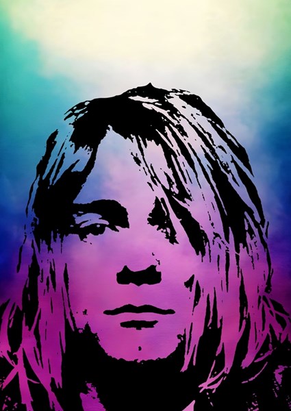 Kurt cobain posters prints by takoyaki watercolor