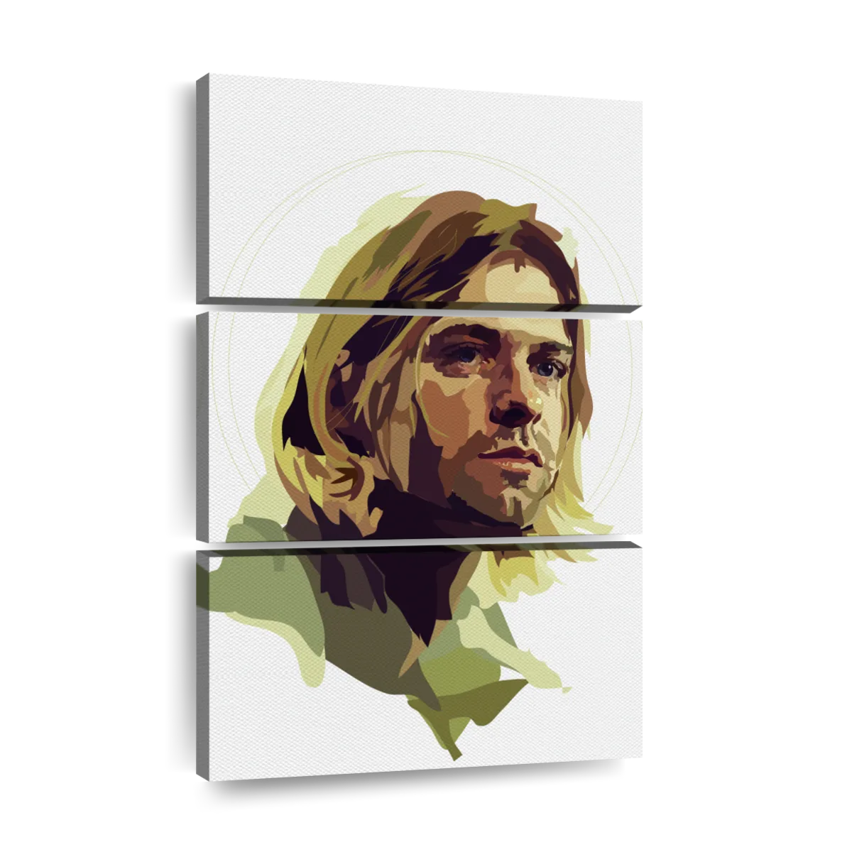 Kurt cobain portrait art canvas prints frames posters