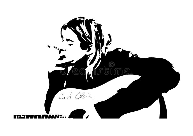 Kurt cobain stock illustrations â kurt cobain stock illustrations vectors clipart