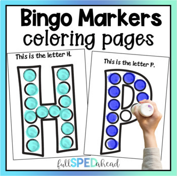 Free alphabet fine motor activities bingo marker dauber printable coloring pages