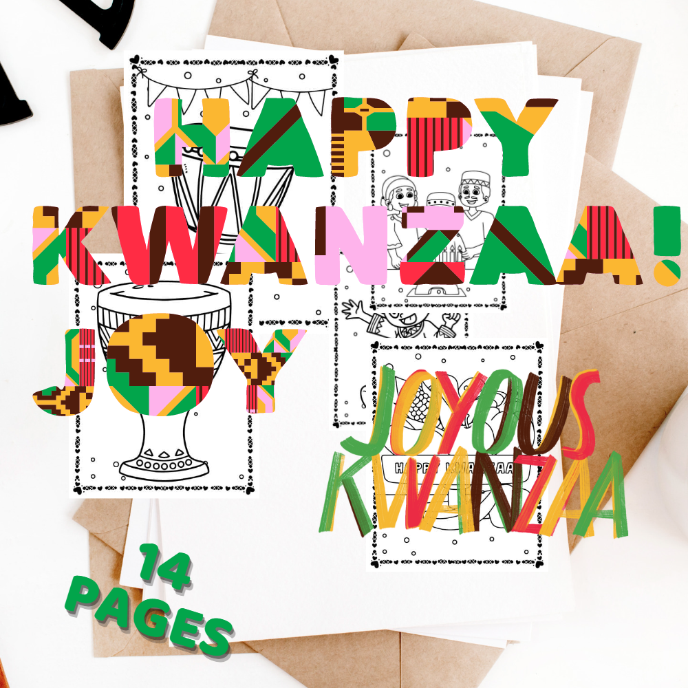 Happy kwanzaa coloring pages december activities for kids made by teachers