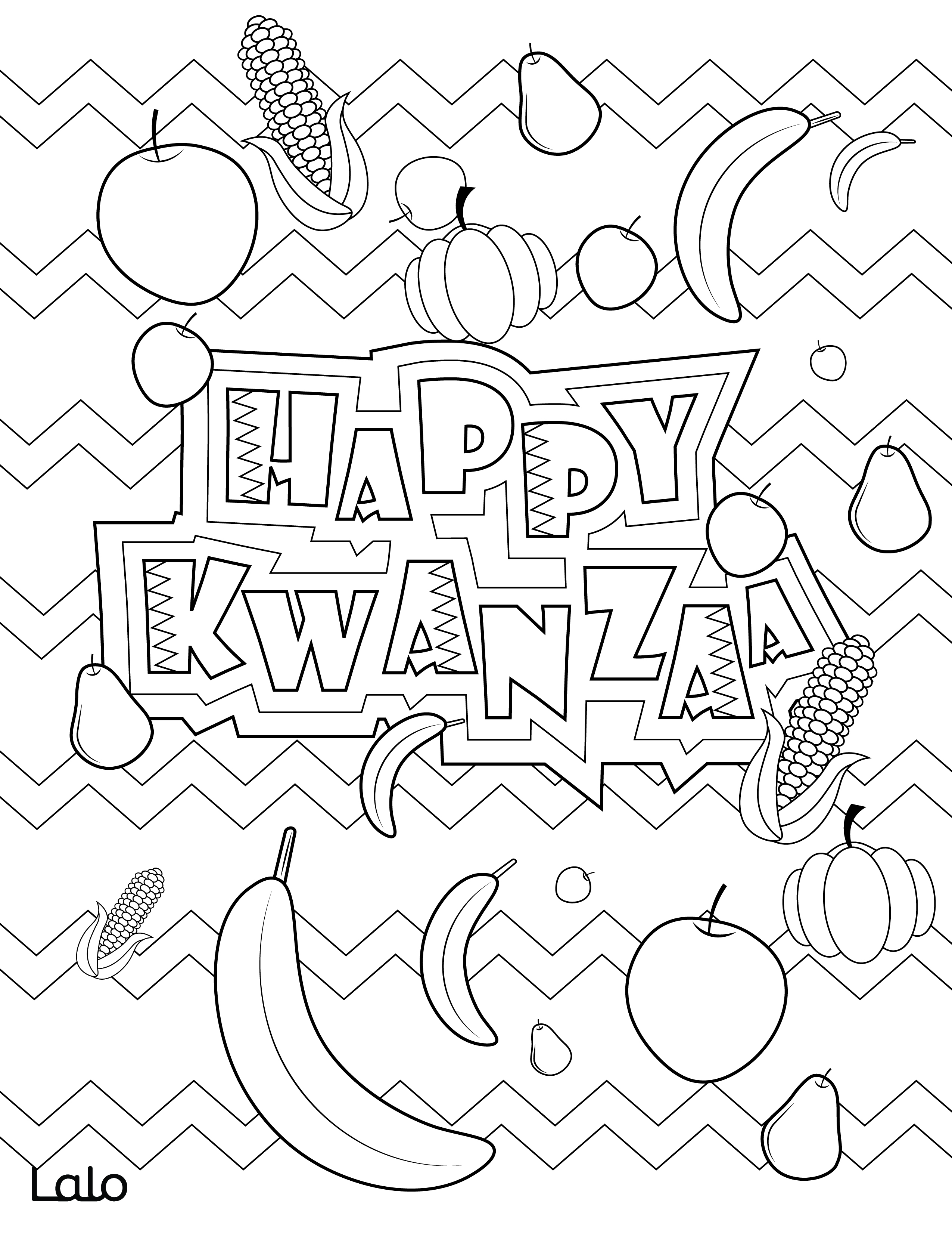 Kwanzaa coloring pages